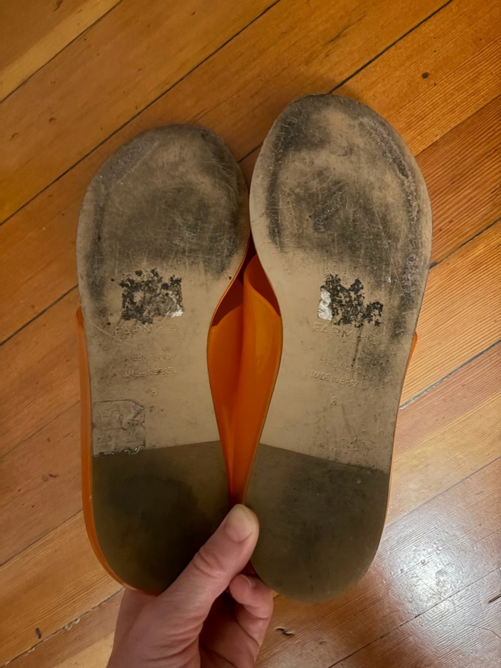 FARM Rio Orange PVC/Leather Sandal - Picture 4 of 4